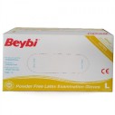 BEYBİ - LATEX PUDRALI MUAYENE ELDİVENİ 100 LÜ PAKET MEDİUM