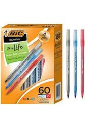 BIC ROUND TÜKENMEZ KALEM 60 LI PKT MAVİ