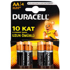 DURACELL PİL AA KALEM PİL 4 LÜ PAKET