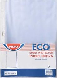 NOKİ EKO ŞEFFAF POŞET DOSYA 100 LÜ