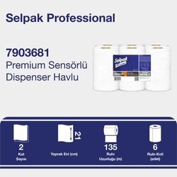 Selpak Pro Premıum Sen. Havlu 21Cm-135M 6lı (7906617)