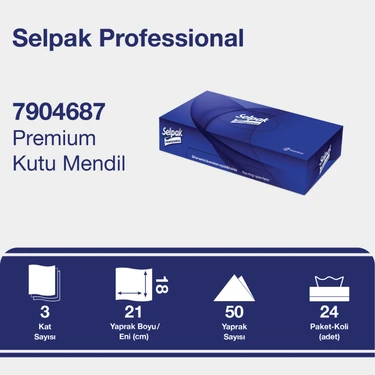  - Selpak Professional Kutu Mendil-50 x 24 (7906654)