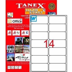 TANEX TW 2014 ETİKET 14 LÜ